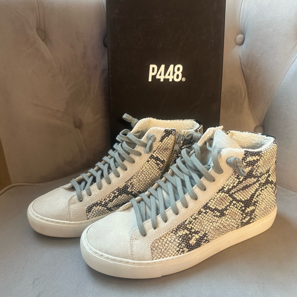 P448 snakeskin high top size 40